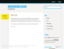 Tablet Screenshot of marioemiliano.wordpress.com