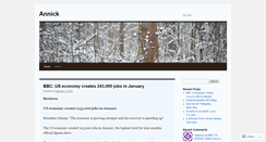 Desktop Screenshot of annicker.wordpress.com