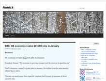 Tablet Screenshot of annicker.wordpress.com