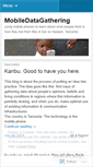 Mobile Screenshot of mobiledatagathering.wordpress.com