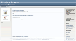 Desktop Screenshot of nicolaegropan.wordpress.com