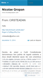 Mobile Screenshot of nicolaegropan.wordpress.com