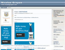 Tablet Screenshot of nicolaegropan.wordpress.com