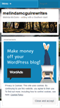 Mobile Screenshot of melindamcguirewrites.wordpress.com