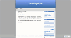 Desktop Screenshot of fandompolice.wordpress.com