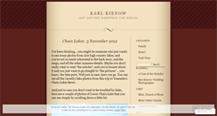 Desktop Screenshot of karlkienow.wordpress.com