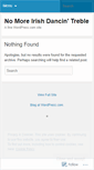 Mobile Screenshot of nomoreirishdancintreble.wordpress.com