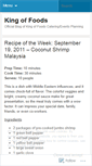 Mobile Screenshot of kingoffoods.wordpress.com