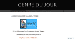 Desktop Screenshot of genredujour.wordpress.com