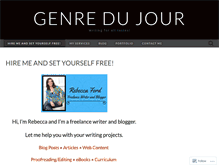 Tablet Screenshot of genredujour.wordpress.com