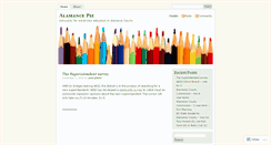 Desktop Screenshot of alamancepie.wordpress.com