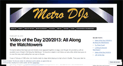 Desktop Screenshot of metrodjs.wordpress.com