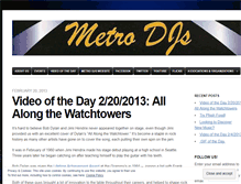 Tablet Screenshot of metrodjs.wordpress.com