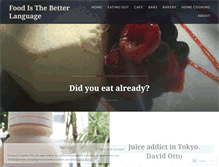 Tablet Screenshot of didyoueatalready.wordpress.com