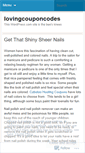 Mobile Screenshot of lovingcouponcodes.wordpress.com