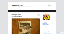 Desktop Screenshot of abundantlyless.wordpress.com