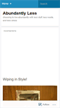 Mobile Screenshot of abundantlyless.wordpress.com