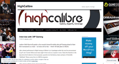 Desktop Screenshot of highcalibre.wordpress.com