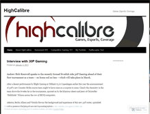 Tablet Screenshot of highcalibre.wordpress.com