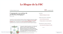 Desktop Screenshot of fedbio.wordpress.com