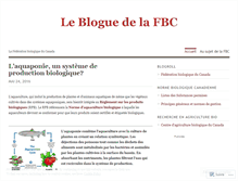 Tablet Screenshot of fedbio.wordpress.com