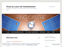 Tablet Screenshot of pingcentre.wordpress.com