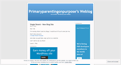 Desktop Screenshot of primaryparentingonpurpose.wordpress.com