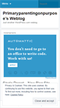 Mobile Screenshot of primaryparentingonpurpose.wordpress.com