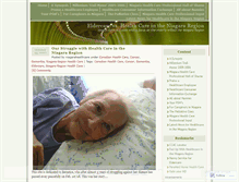 Tablet Screenshot of niagarahealthcare.wordpress.com