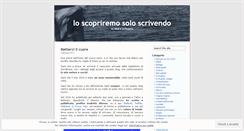 Desktop Screenshot of loscopriremosoloscrivendo.wordpress.com