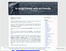 Tablet Screenshot of loscopriremosoloscrivendo.wordpress.com