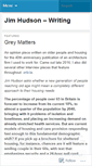 Mobile Screenshot of jimhudsonwriting.wordpress.com