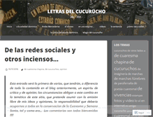 Tablet Screenshot of mariocucurucho.wordpress.com