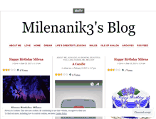 Tablet Screenshot of milenanik3.wordpress.com
