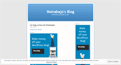 Desktop Screenshot of notrabajo.wordpress.com