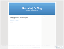 Tablet Screenshot of notrabajo.wordpress.com