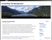 Tablet Screenshot of icouldplaythebackground.wordpress.com