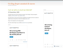 Tablet Screenshot of anunturidesucces.wordpress.com