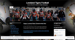 Desktop Screenshot of lovelandtigersfootball.wordpress.com