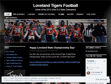 Tablet Screenshot of lovelandtigersfootball.wordpress.com