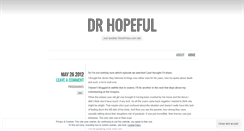 Desktop Screenshot of drhopeful.wordpress.com