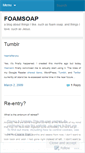 Mobile Screenshot of foamsoap.wordpress.com