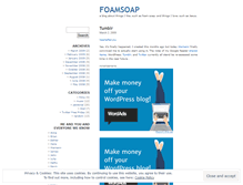 Tablet Screenshot of foamsoap.wordpress.com