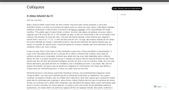 Desktop Screenshot of coloquios.wordpress.com