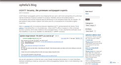 Desktop Screenshot of 0ph3lia.wordpress.com