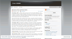 Desktop Screenshot of graceattitude.wordpress.com