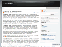 Tablet Screenshot of graceattitude.wordpress.com