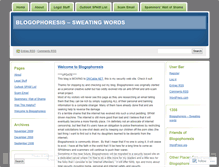 Tablet Screenshot of blogophoresis.wordpress.com
