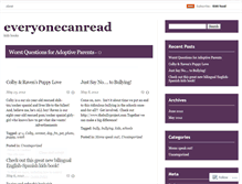 Tablet Screenshot of everyonecanread.wordpress.com