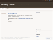 Tablet Screenshot of parentingfurkids.wordpress.com
